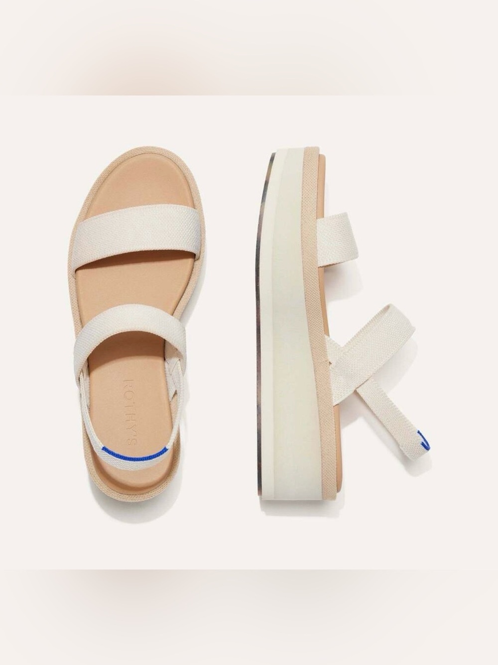 Rothy's Slingback Platform Wedge Sandal